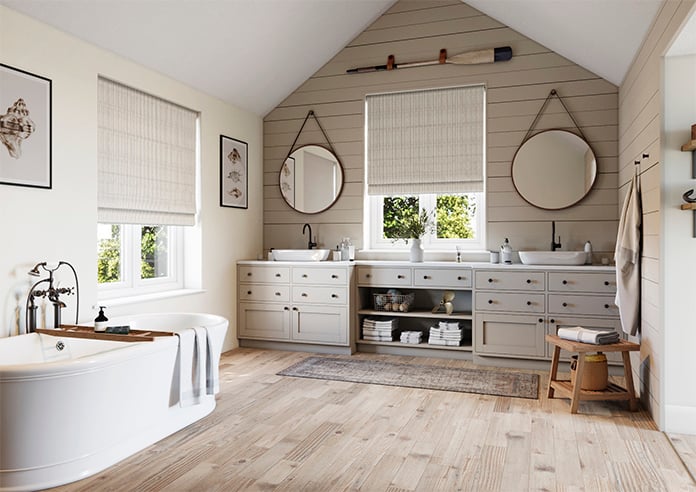 Emily Bond Oscar Stripe, Smoke - Twist&Fit Roman Blind - Image 7